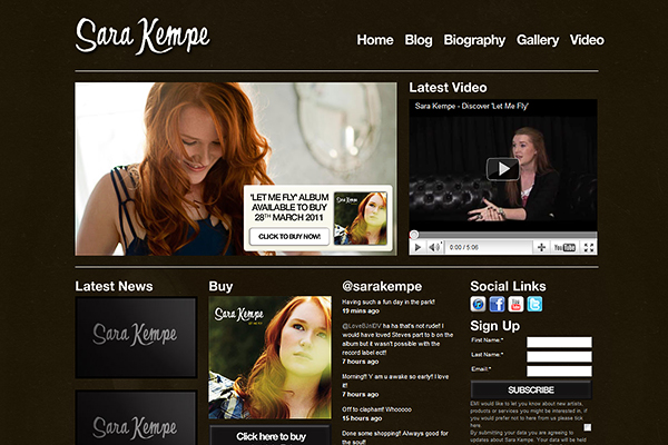 サラ・ケンプ（Sara Kempe）公式サイト